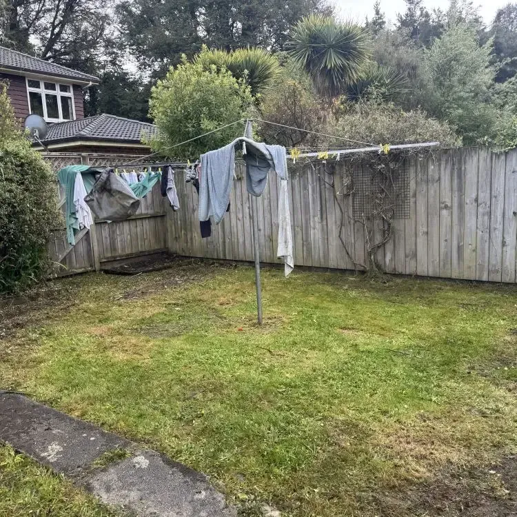 After: Overgrown lawn mowing job in Leith Valley.