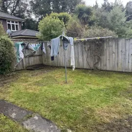 After: Overgrown lawn mowing job in Leith Valley.