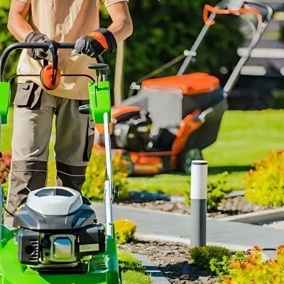 All yard care maintenance services are provided in Mosgeil, except for lawn mowing and edging services.