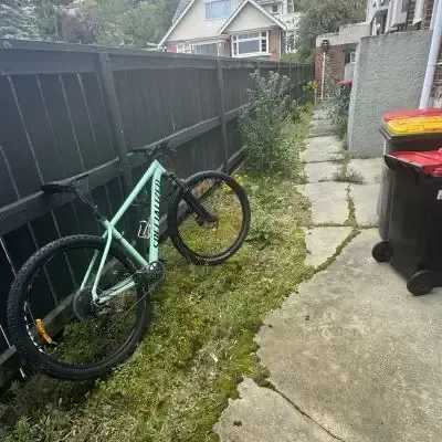 Before: Side of the house garden clean up and rubbish removal of unused household waste, St Clair, Dunedin.