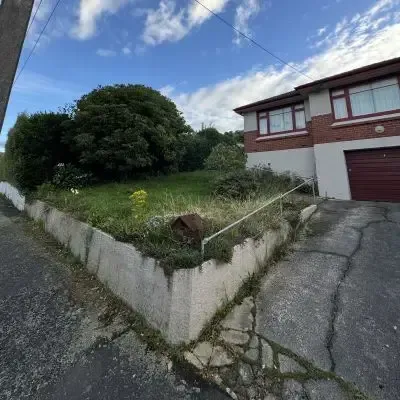 Before: Front section clean up, removal of overgrown vegetation for a flat in St Clair, Dunedin.