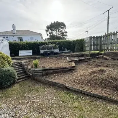 After: The FORUDUNEDIN team, performing a section clean up job removing vegetation in Mornington.