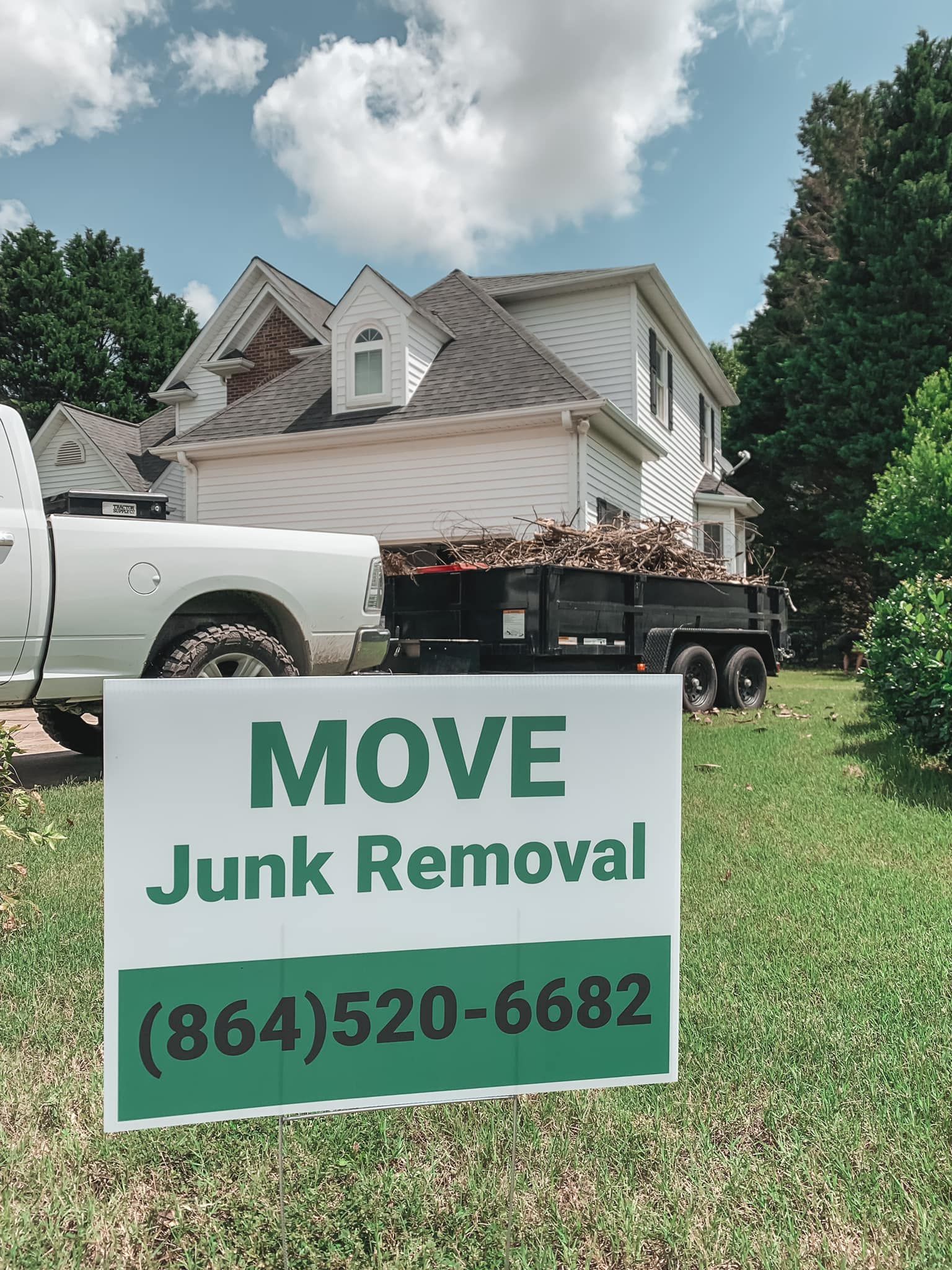 Property cleanout in progress by MOVE