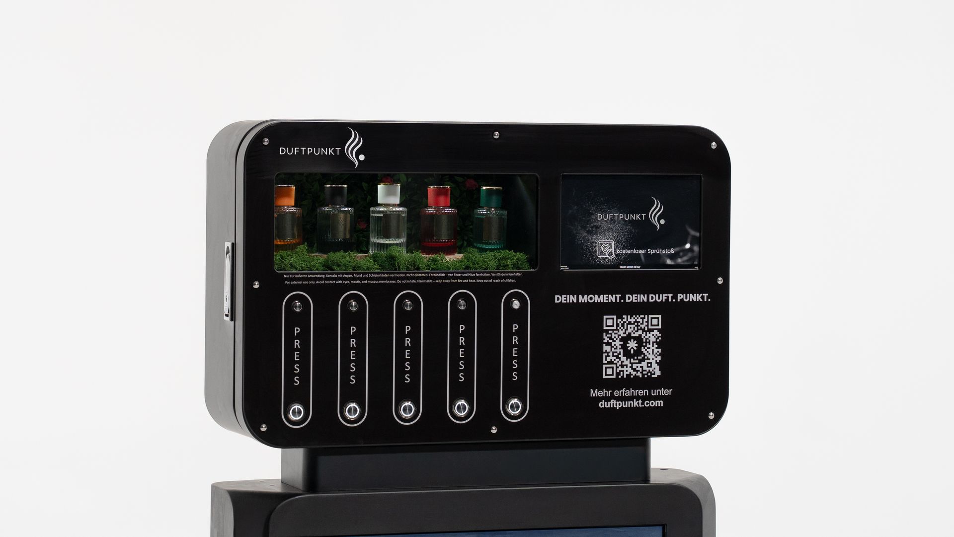 Duftpunkt Parfümautomat von rechts