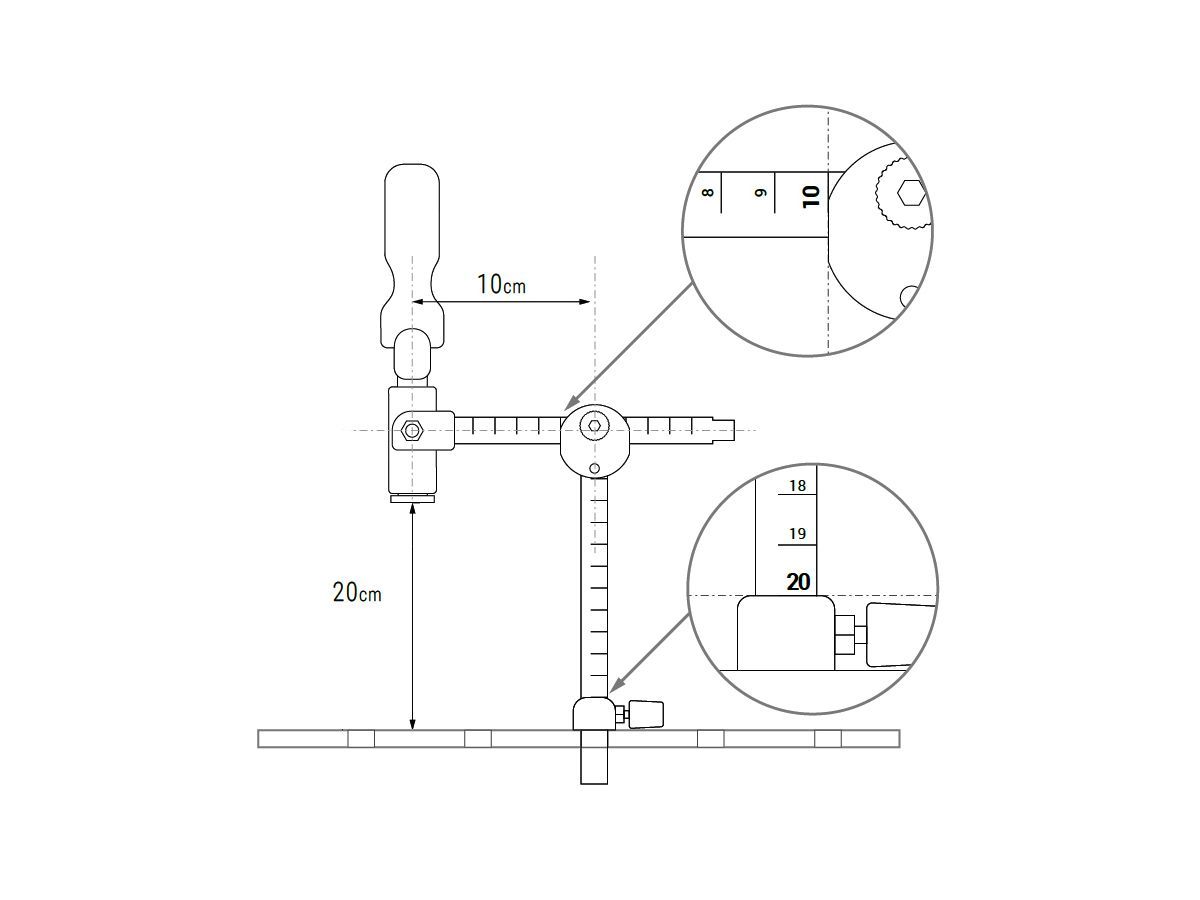 TCP • Pince de piston pour table de soudure schéma