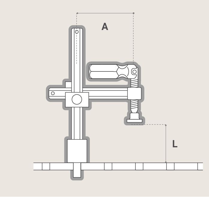 TCS • serre-joint de table de soudage schéma