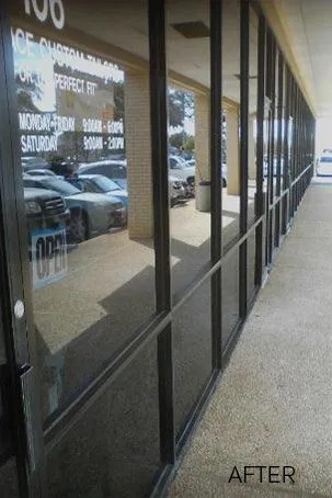 After Repair of Store Front — Austin, TX — Alamo Glass, Inc.