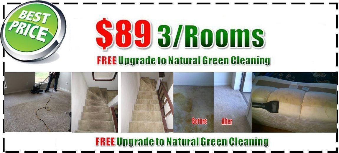green carpet cleaning special
