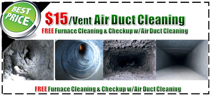 air duct cleaning, free furnace cleaning, duct cleaning special