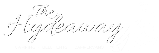 The Hydeaway logo in cursive script.