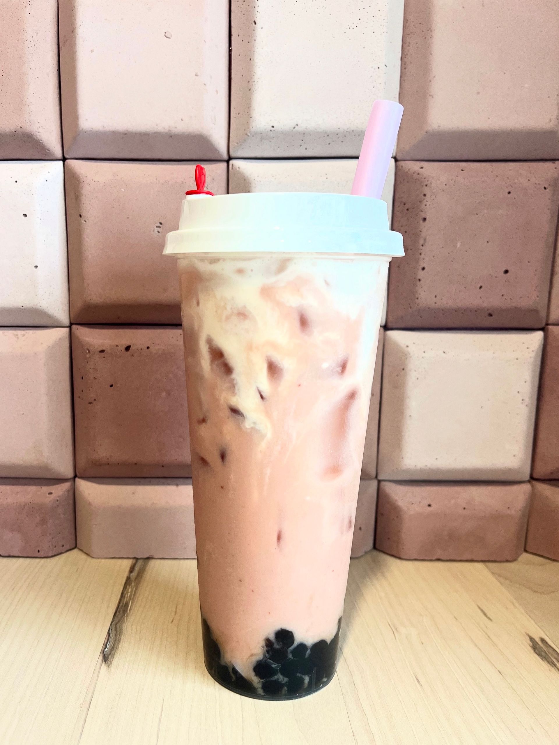 Strawberries and Cream Boba