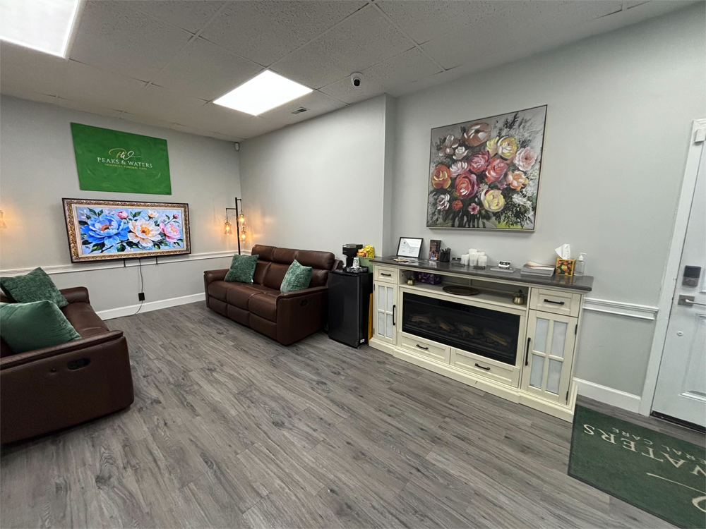 Peaks & Waters Memorial Funeral and Cremation Care Lobby
