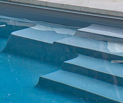 Wide Shot of the Storm Grey Pool Color