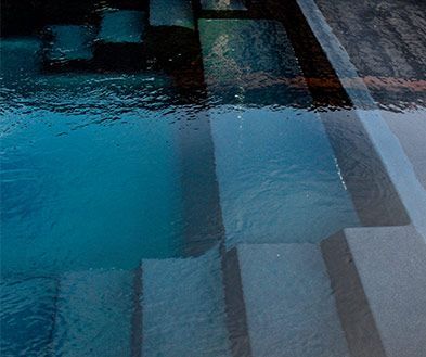 Wide shot of the Volcanic Black Pool Color