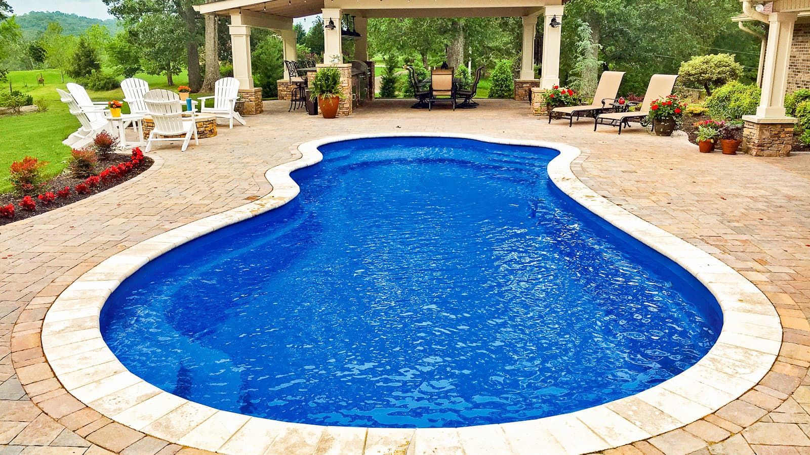 The Fantasy Pool Range in Ocean Blue Pool Color