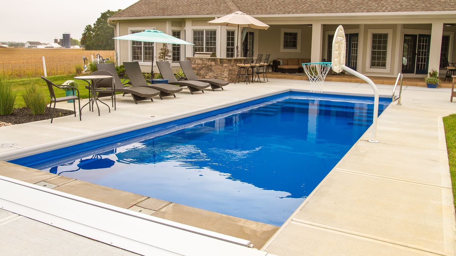 The Freedom Pool Range pictured from the deep end. 