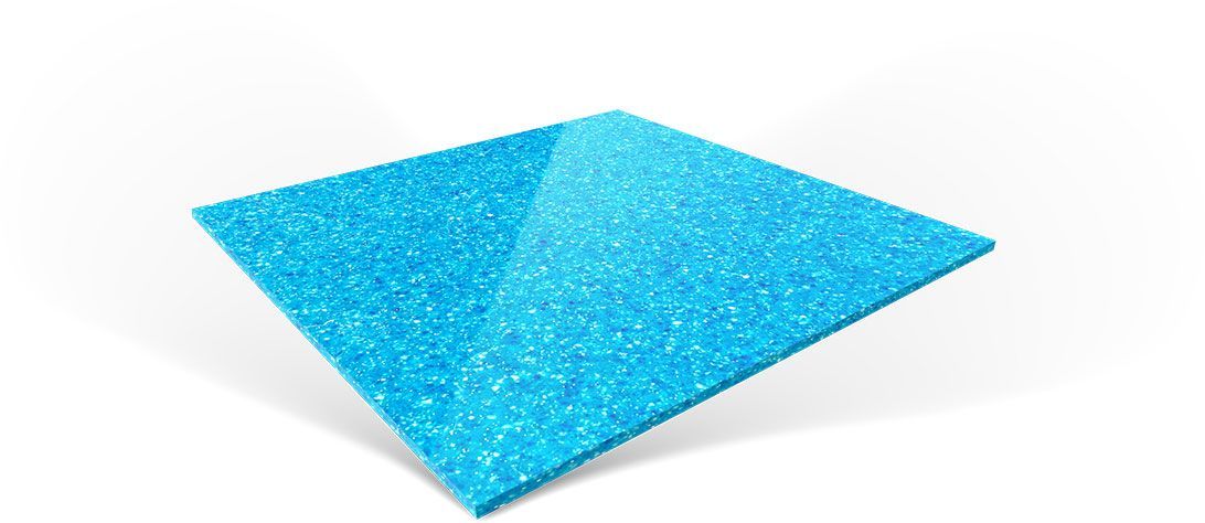 Reef Blue Pool Color Sample Tile