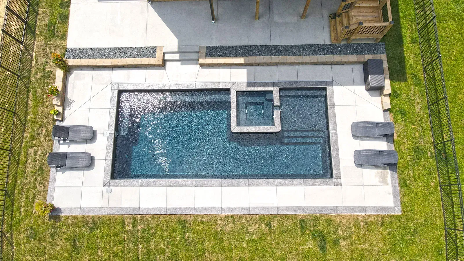 Aerial Photo of The Exquisite Pool Range. 