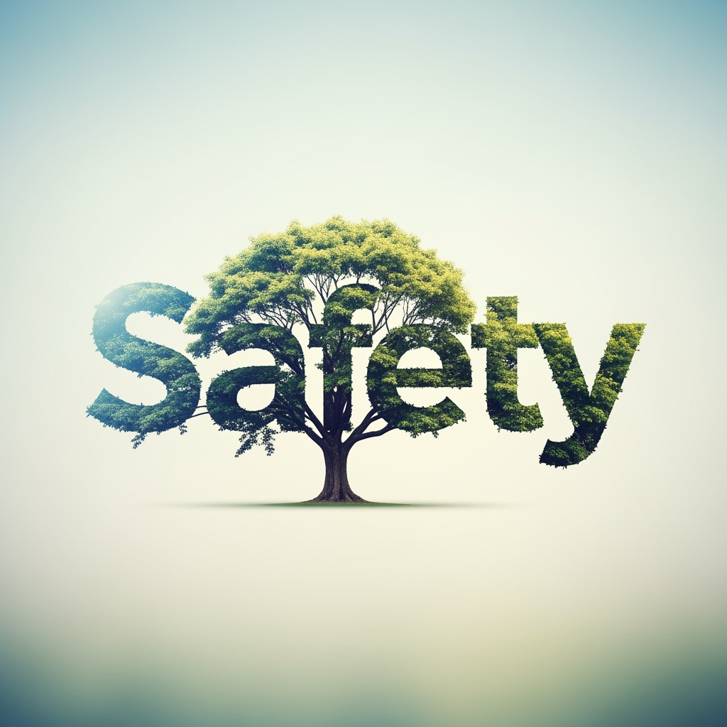 A tree with the word safety inside of it