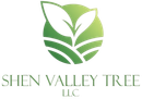 A logo for a company called shen valley tree llc