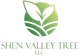 A logo for a company called shen valley tree llc