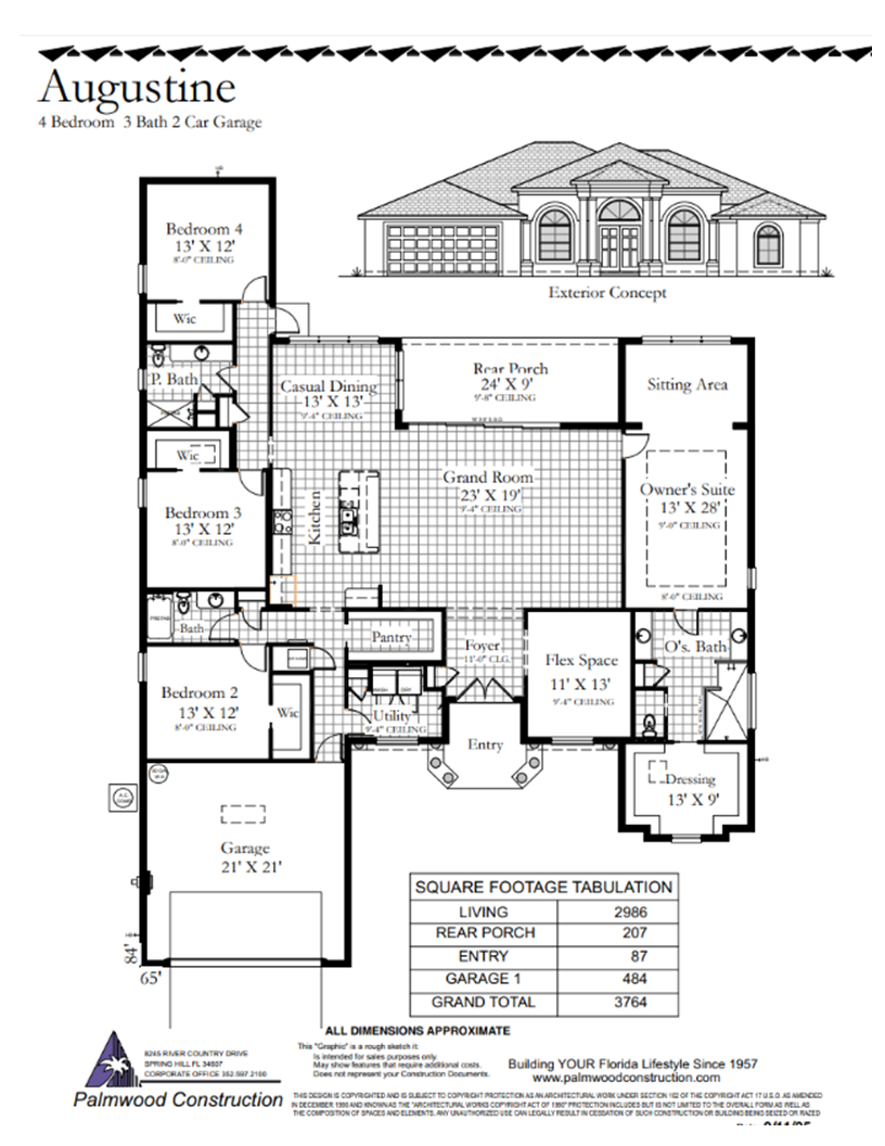 Augustine Floor Plan by Palmwood Construction