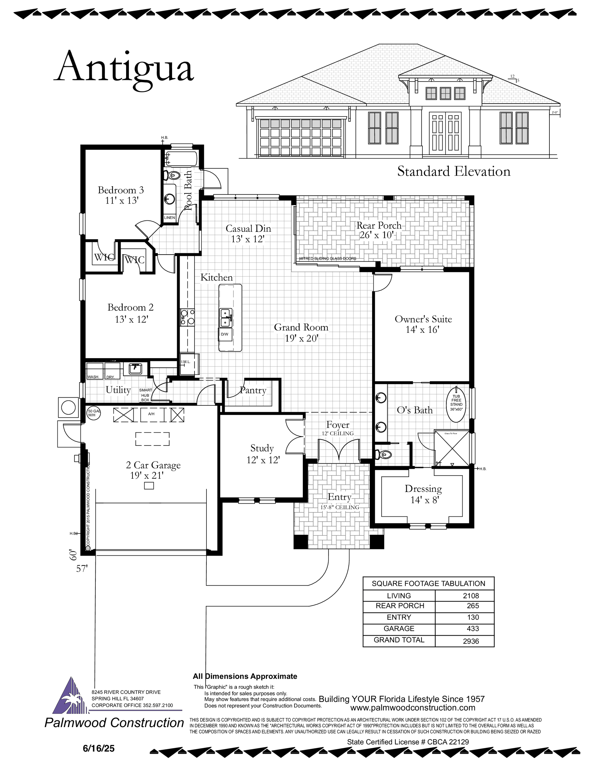 Antigua Floor Plan by Palmwood Construction
