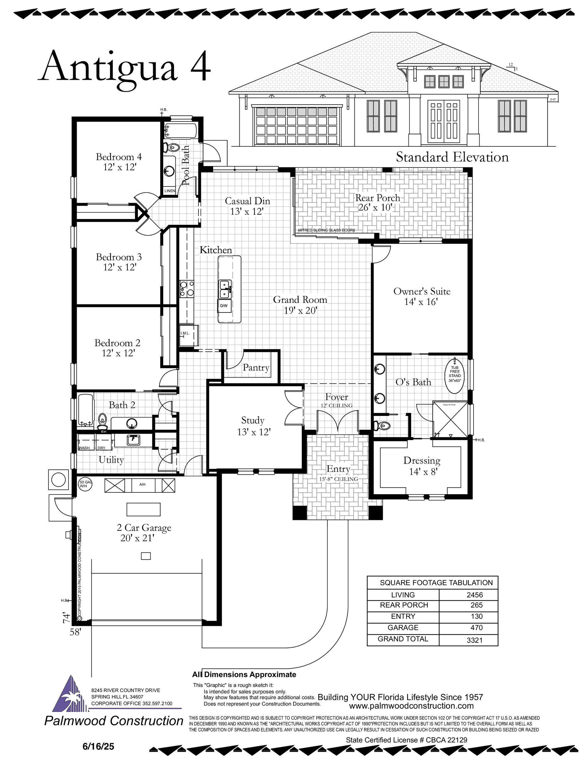 Antigua Floor Plan by Palmwood Construction