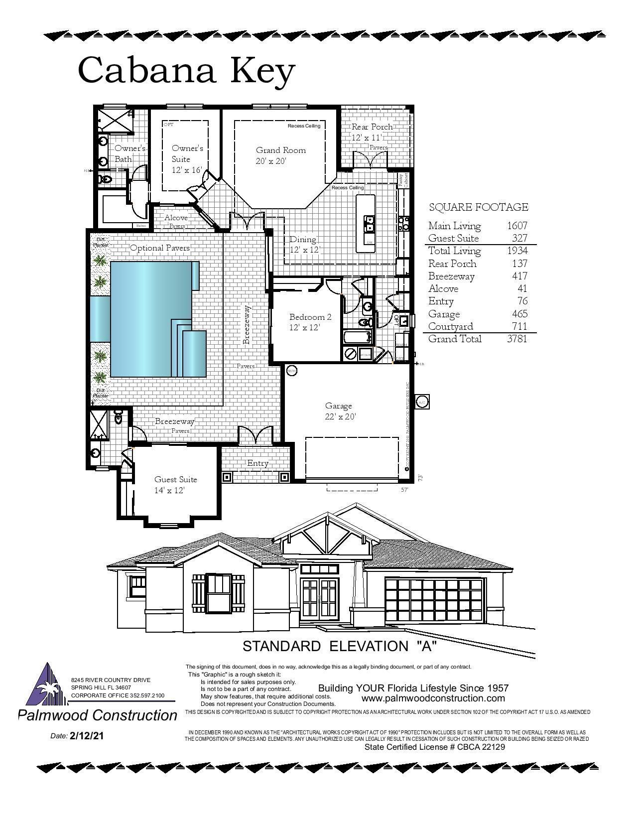 Cabana Key LT. Floor Plan