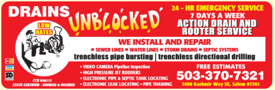 Action Drain & Rooter Service Banner