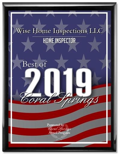 home inspection coral spring award