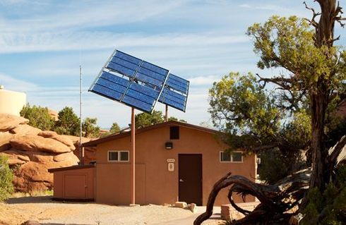 casa con pannelli solari