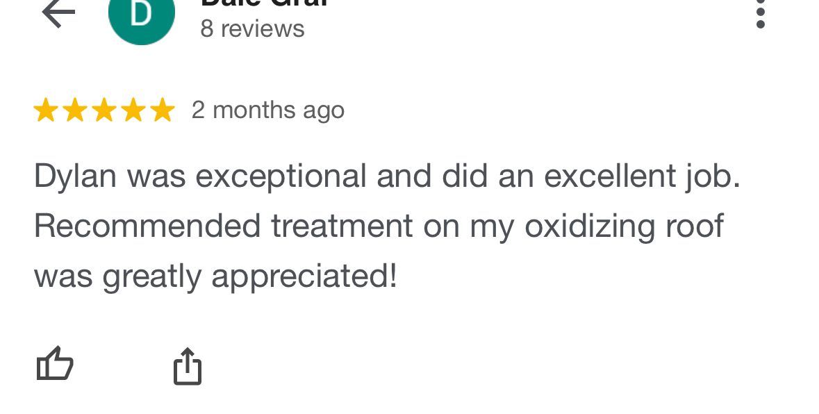 A google review for dylan was exceptional and did an excellent job.