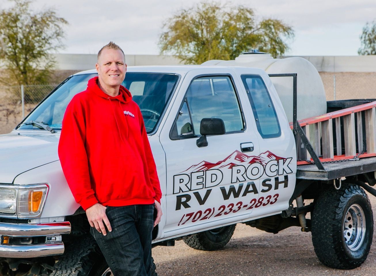 Brian and one of the original Red Rock detailing trucks