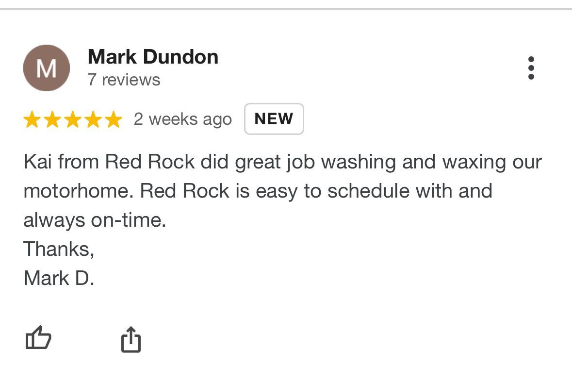 A review from a customer of a car wash and waxing company.