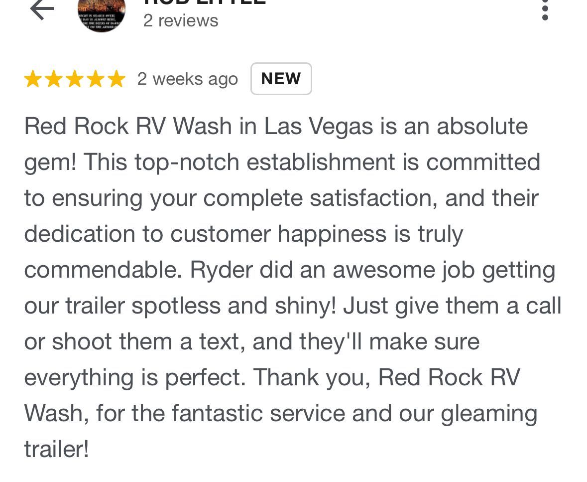 Red rock rv wash in las vegas is an absolute gem !