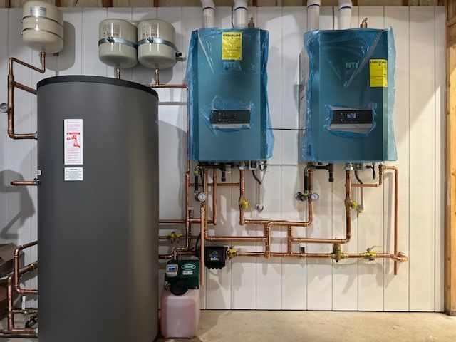 Custom lake house cascade system in Hope, ID