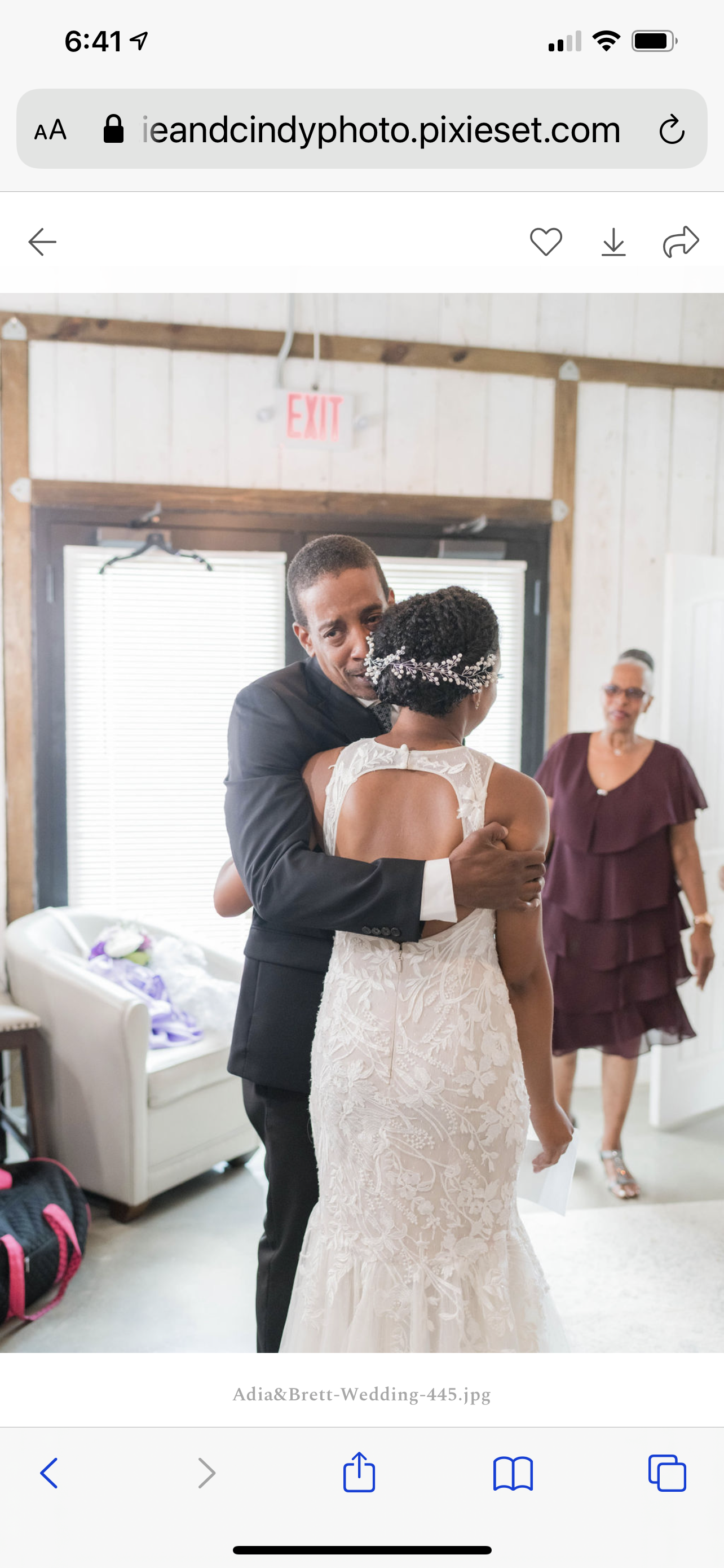 happy bride and groom