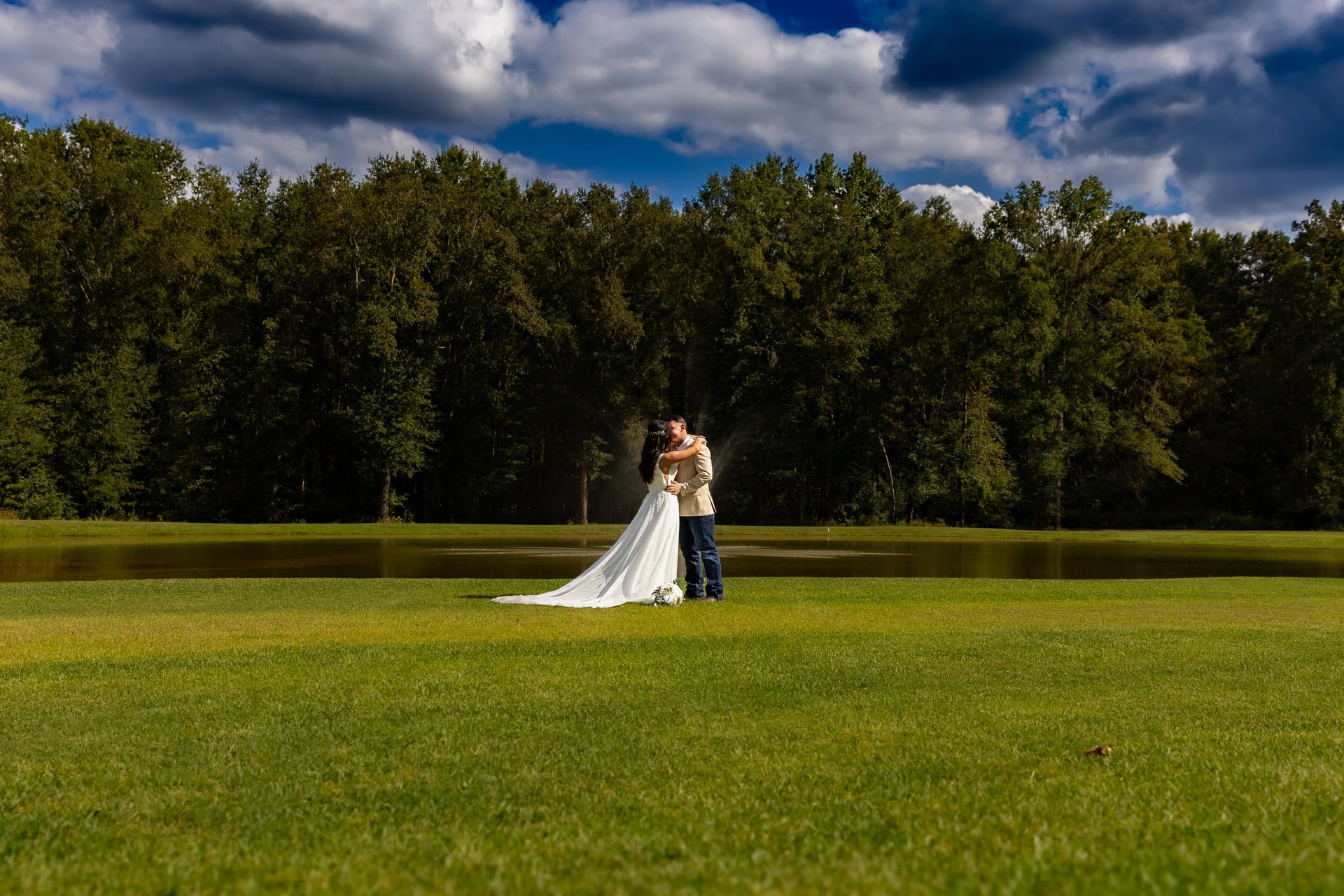 Kalico Creek Wedding Tyler, Tx outdoor wedding photography candid photo of bride and groom 