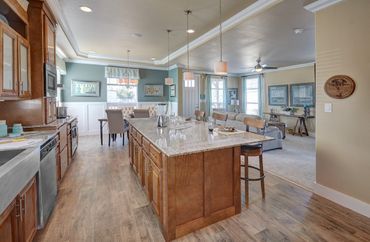 Kitchen and Dining Room Mobile Home Interior — Visalia, CA — Kerman Mobile Homes Inc.