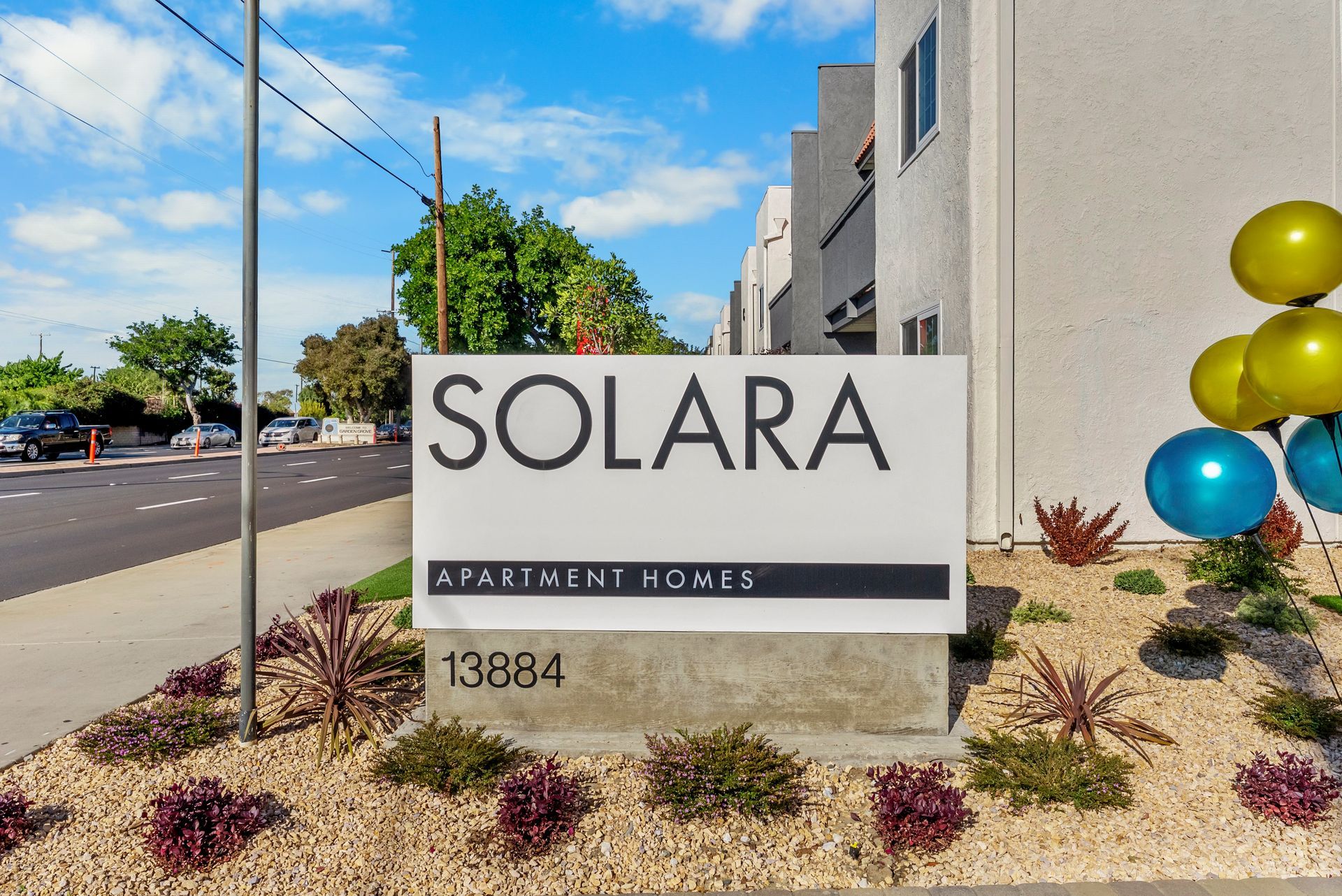 Solara apartment sign