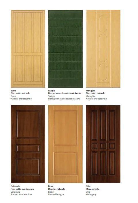 rivestimenti esterni porte blindate a Bergamo