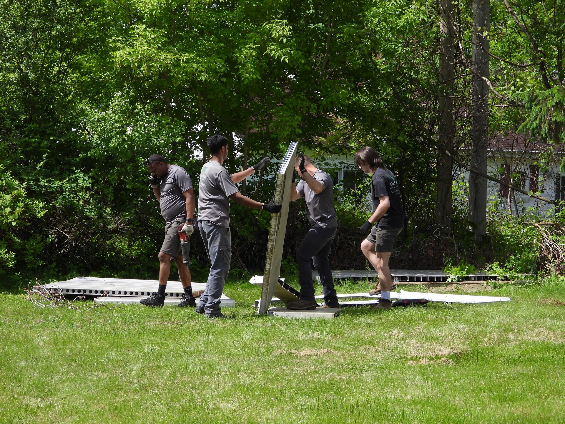 Photo of yard cleanup