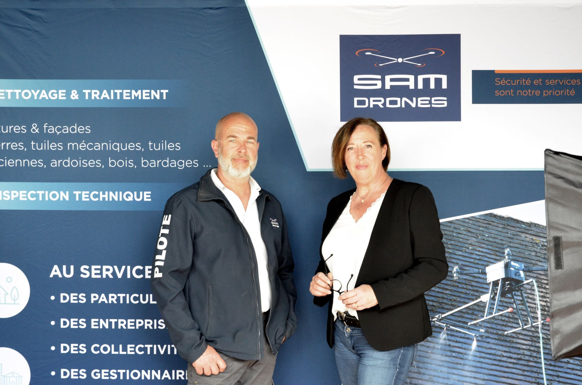 SAM DRONES - Eric et Nathalie PHILIPPE, les fondateurs