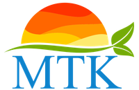 A logo for mtk shows a sunset and a green leaf