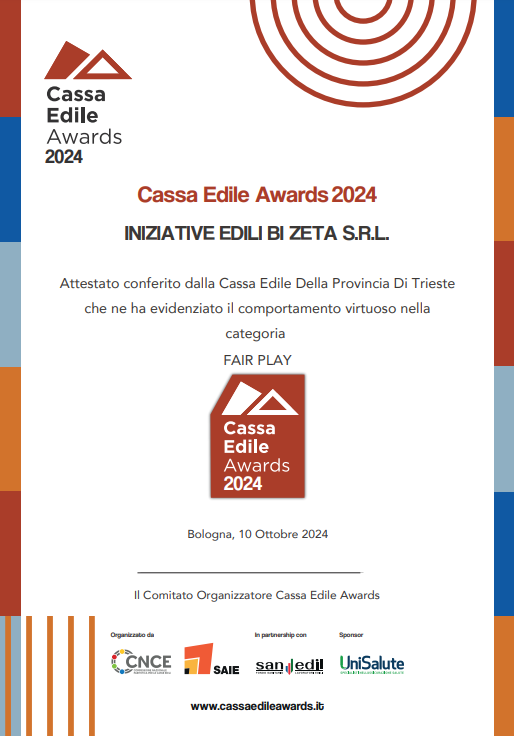 Attestazione di qualificazione all'esecuzione di lavori pubblici dell'impresa edile