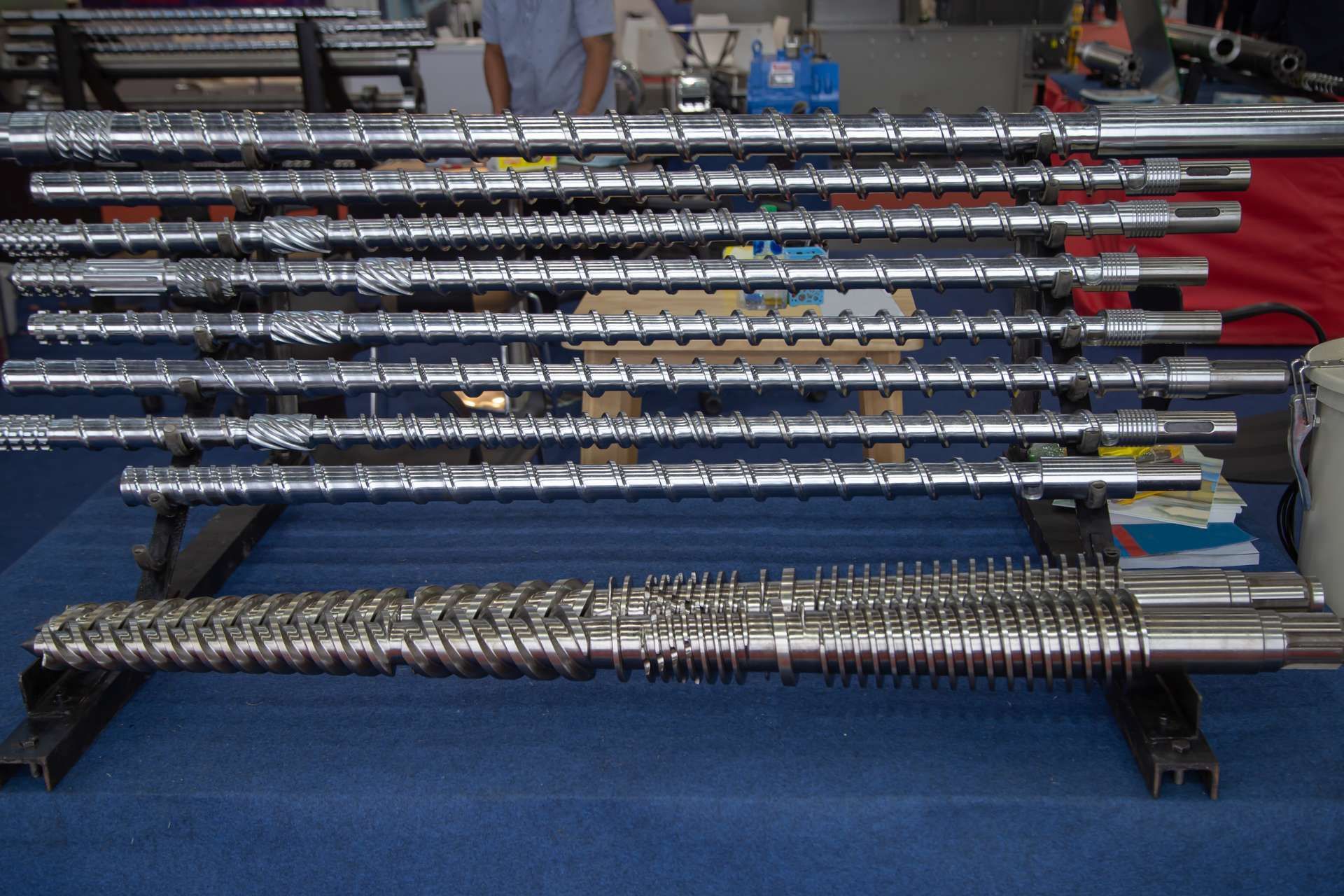 Industrial Screw And Barrel being repaired