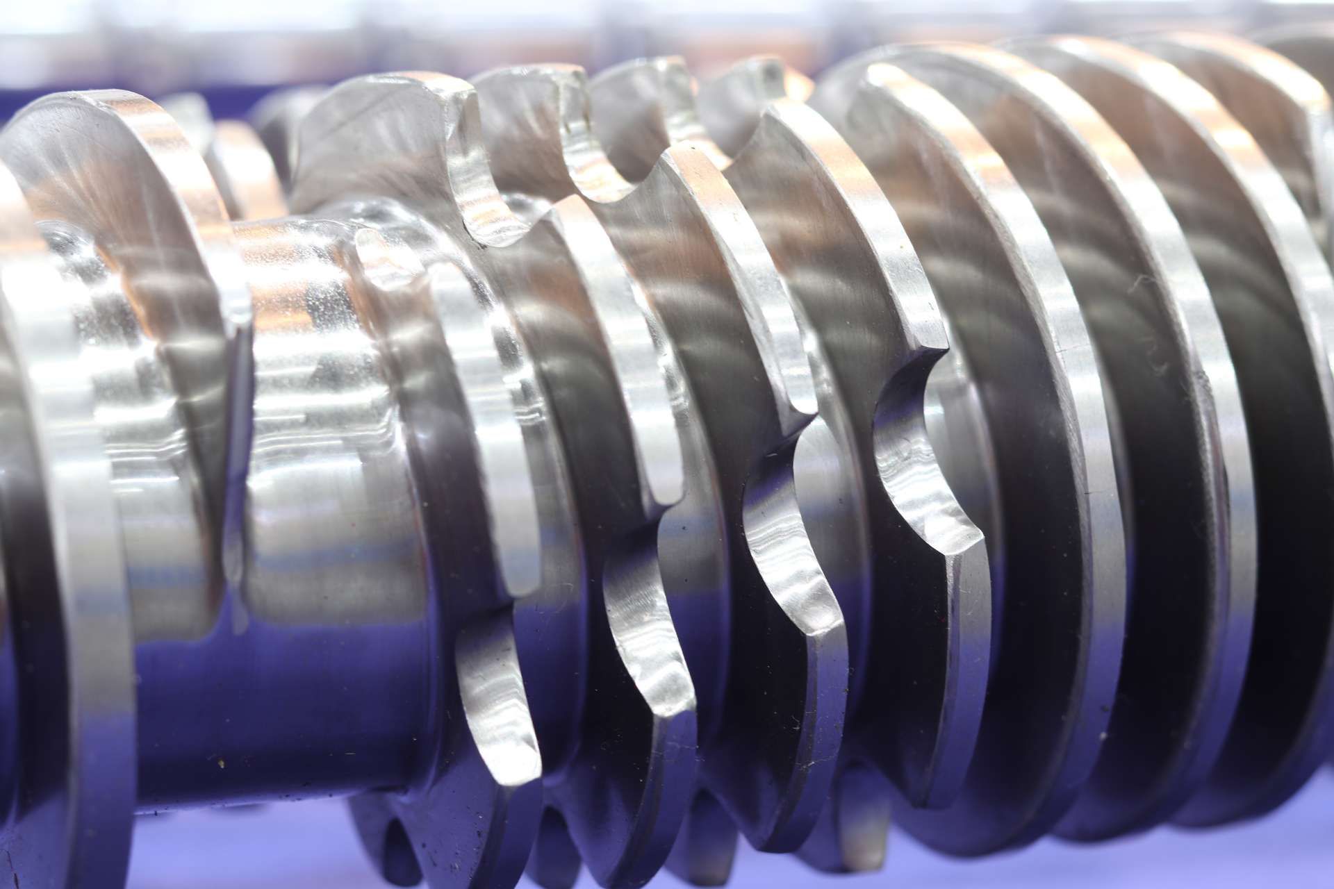 Industrial Screw And Barrel being repaired