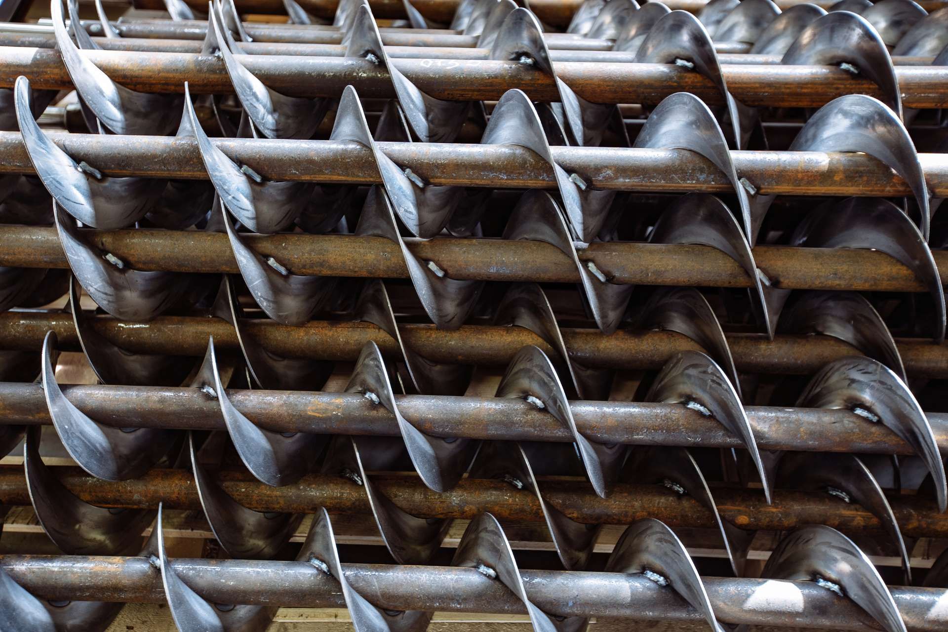 Industrial Screw And Barrel being repaired