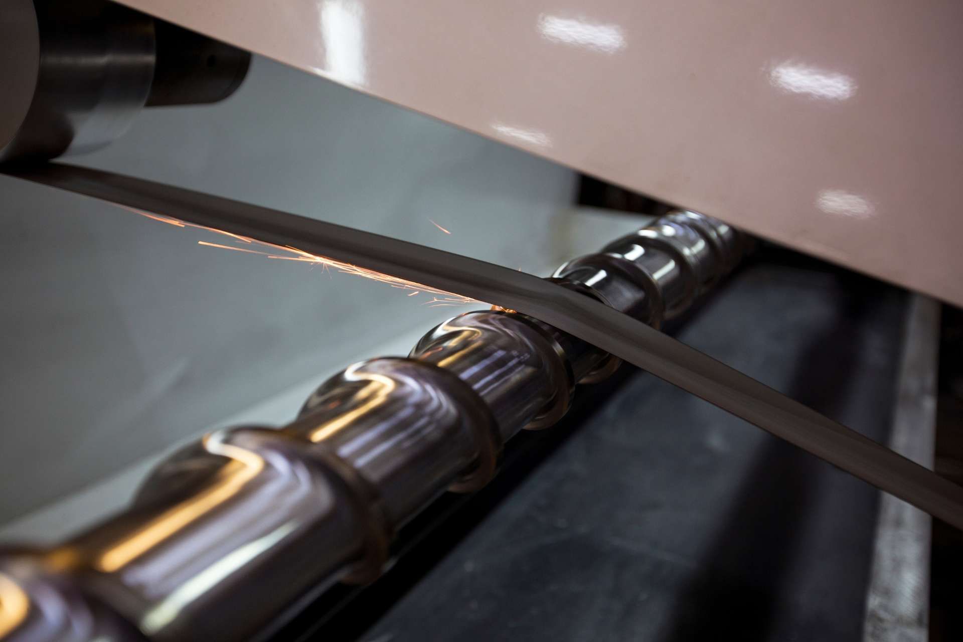 Industrial Screw And Barrel being repaired